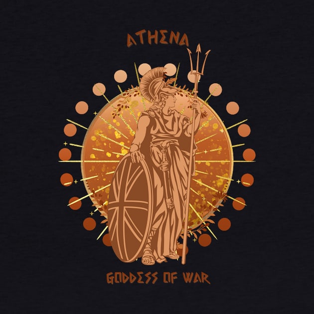 Athena goddess of wisdom and warfare by Mirksaz